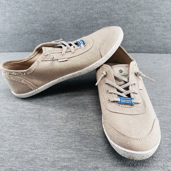 BOBS BY SKECHERS - Women's BOBS B Cute Memory Foam Beige Shoes Size 11 - Picture 1 of 14